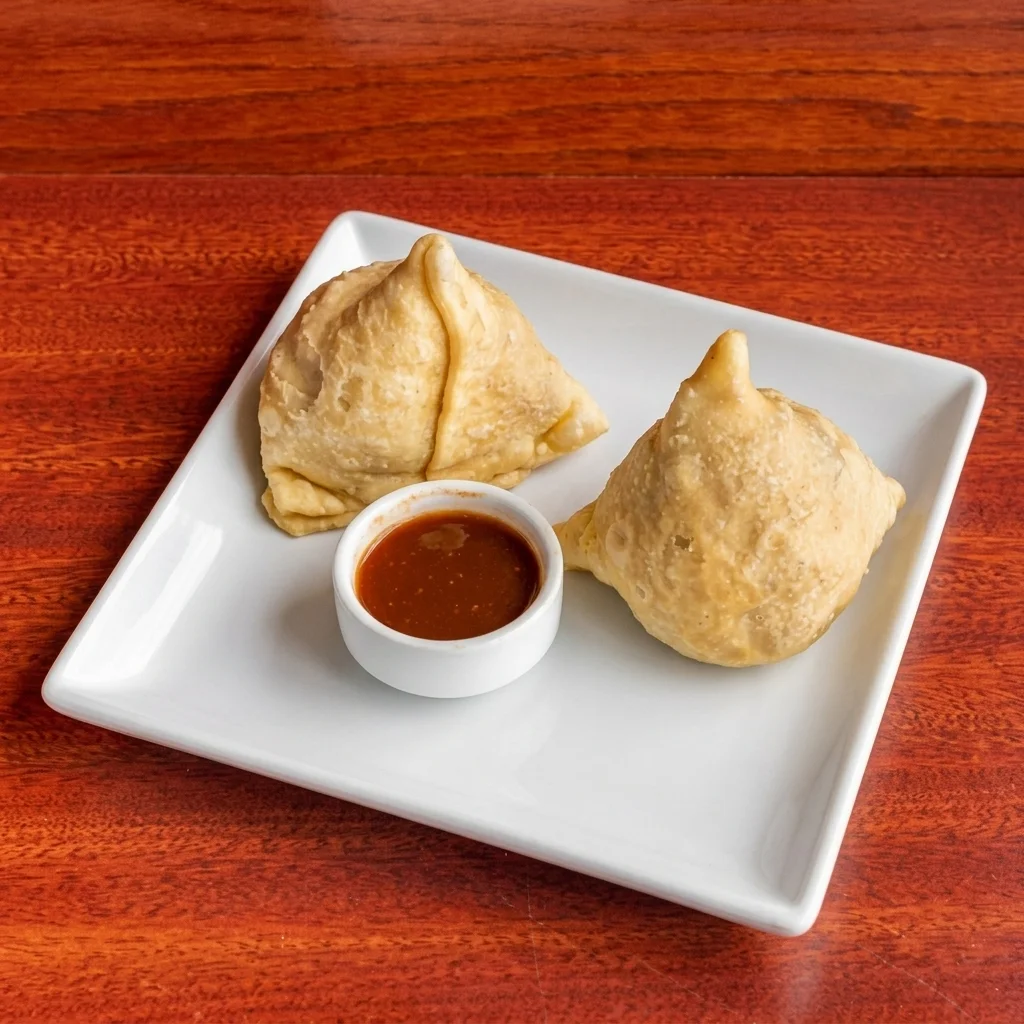 Samosas - authentic Indian and Nepalese dish at Spices, Calgary Seton and Okotoks